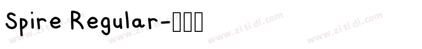 Spire Regular字体转换